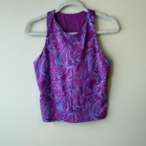 Fabletics Avianna Built-in Bra Tank | Color Dreamy Lake | Size XXS